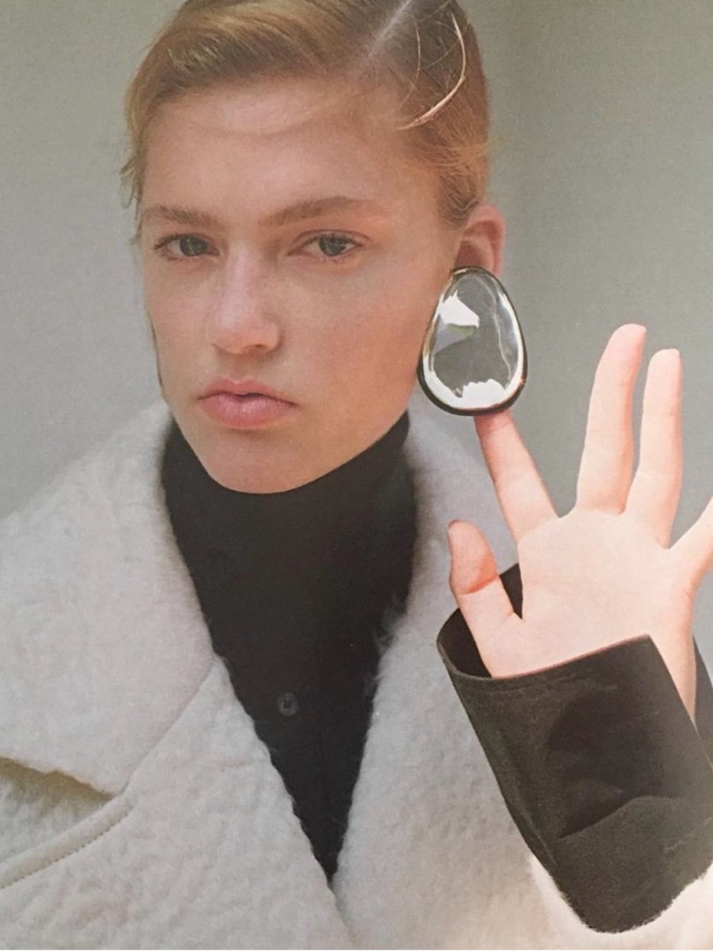 Phoebe Philo Era Céline Pebble Earrings - Clip on